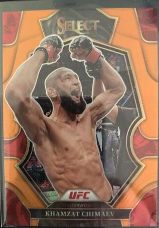 Khamzat Chimaev 2023 Panini Select UFC Premier Level #115 Orange