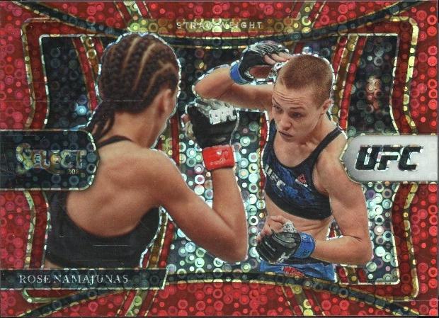 Rose Namajunas 2021 Panini Select UFC Premier Level #105 Red Disco