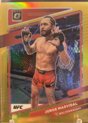Jorge Masvidal 2022 Panini Donruss Optic UFC Base #79 Gold