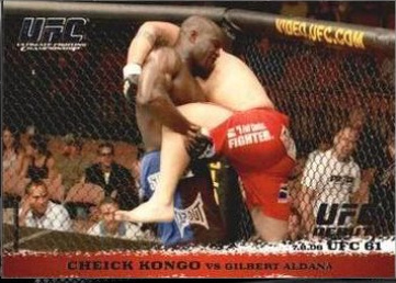 Cheick Kongo / Gilbert Aldana 2009 Topps UFC Round 1 Base #47 Red