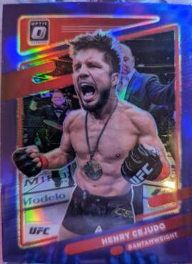 Henry Cejudo 2022 Panini Donruss Optic UFC Base #77 Purple