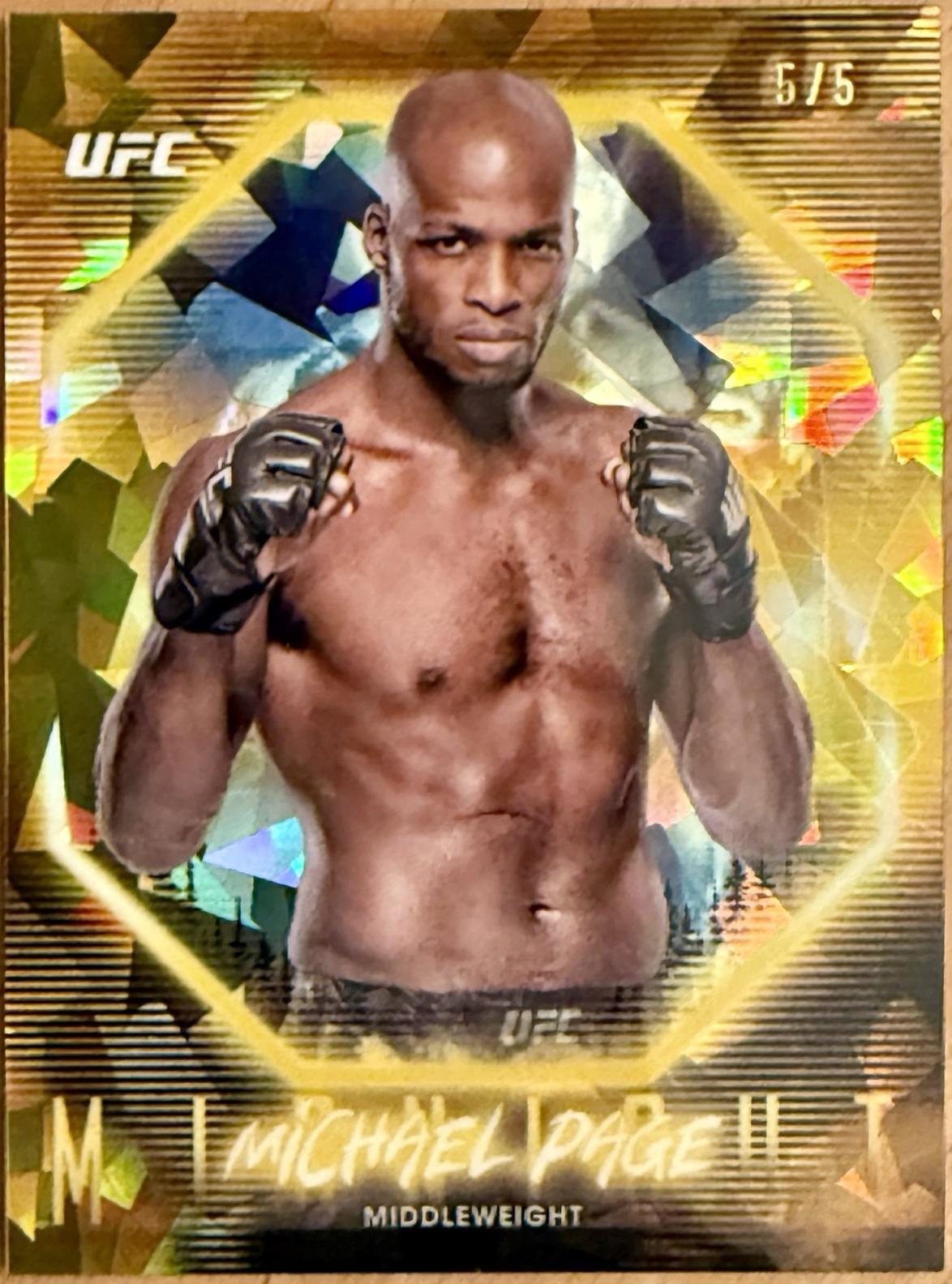 Michael Page 2025 Topps Midnight UFC Base #34 Daybreak