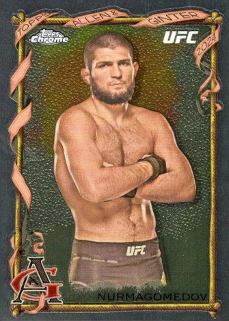Khabib Nurmagomedov 2024 Topps Chrome UFC Allen & Ginter #AAG-3 Red Refractor