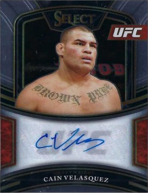 Cain Velasquez 2021 Panini Select UFC Signatures #39 Gold Prizms