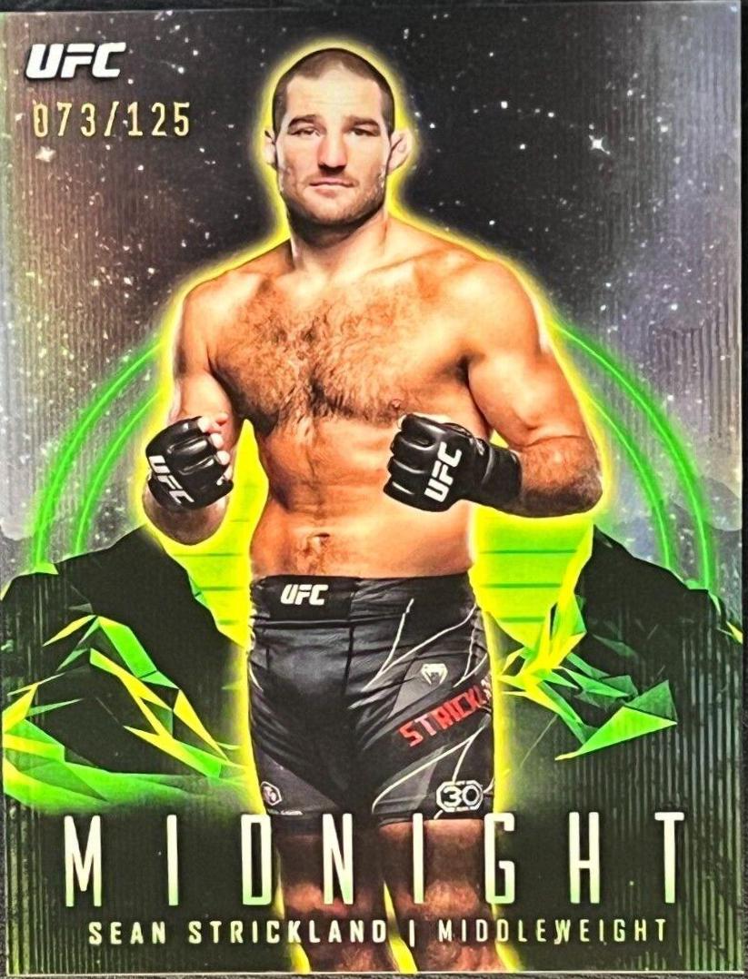 Sean Strickland 2024 Topps Midnight UFC Base #28 Morning