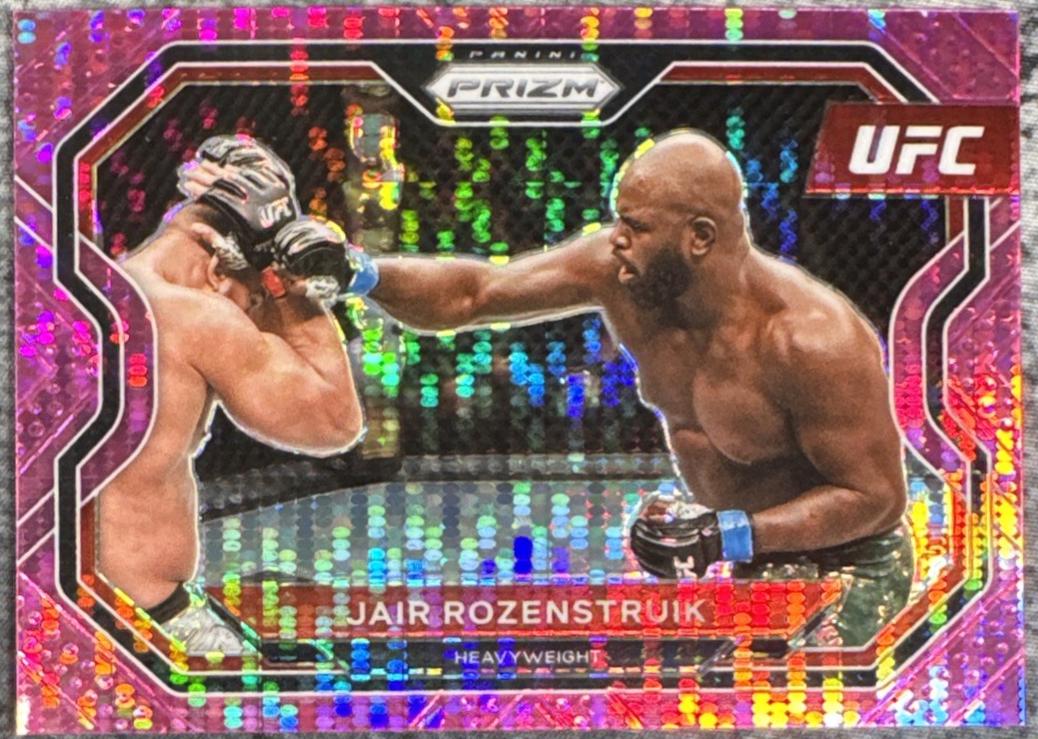 Jairzinho Rozenstruik 2021 Panini Prizm UFC Base #130 Pink Pulsar