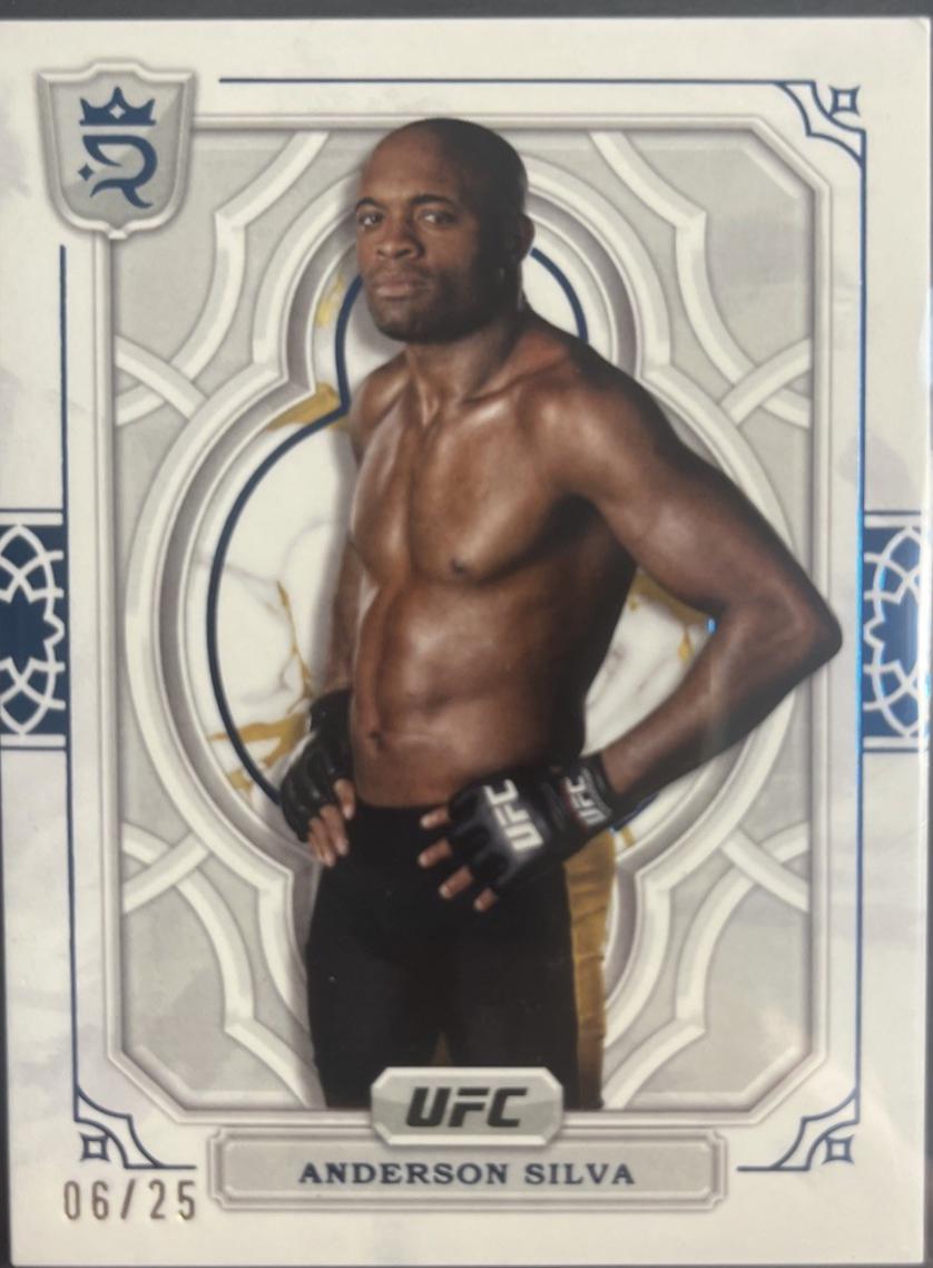 Anderson Silva 2024 Topps Royalty UFC Base #91 Blue