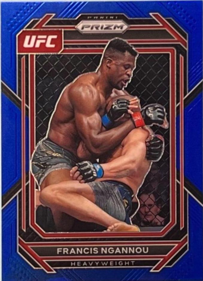 Francis Ngannou 2023 Panini Prizm UFC Base #117 Blue