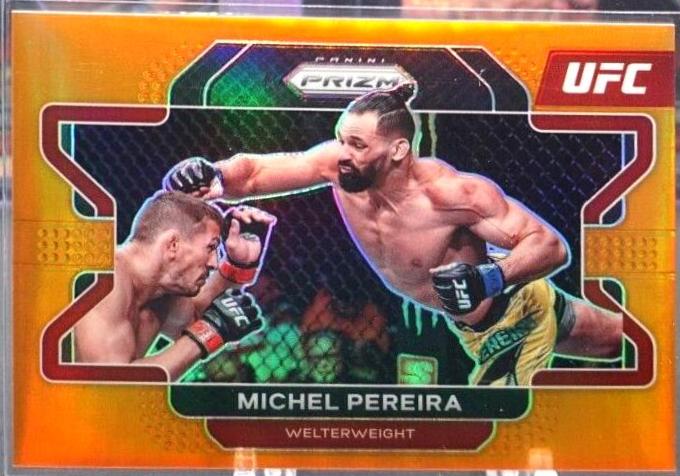 Michel Pereira 2022 Panini Prizm UFC Base #18 Silver