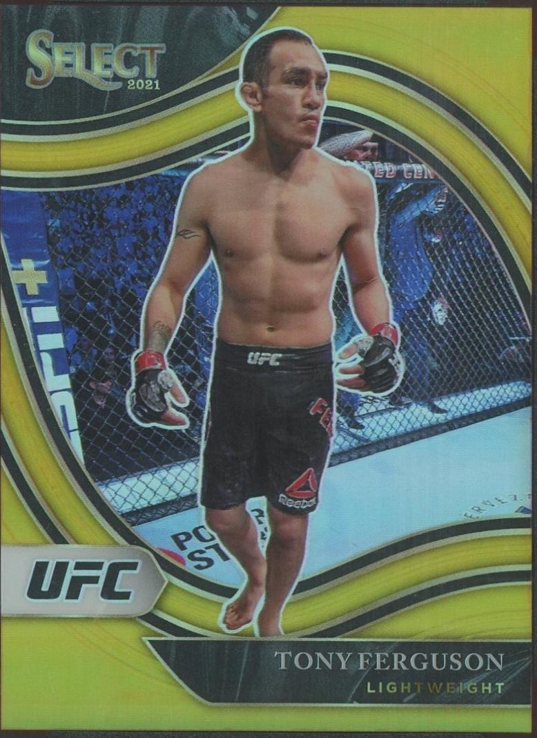 Tony Ferguson 2021 Panini Select UFC Octagonside #297 Gold