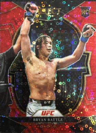 Bryan Battle 2023 Panini Select UFC Concourse #60 Red Disco
