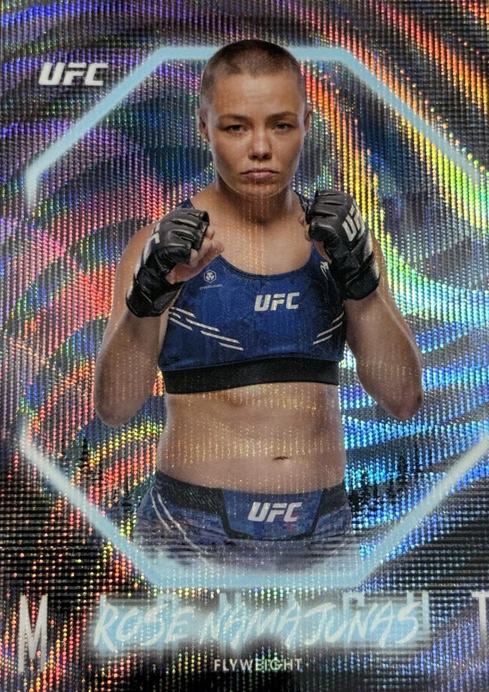 Rose Namajunas 2025 Topps Midnight UFC Base #75 Moon Beam