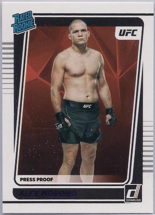 Alex Morono 2022 Panini Donruss UFC Base #219 Press Proof Purple