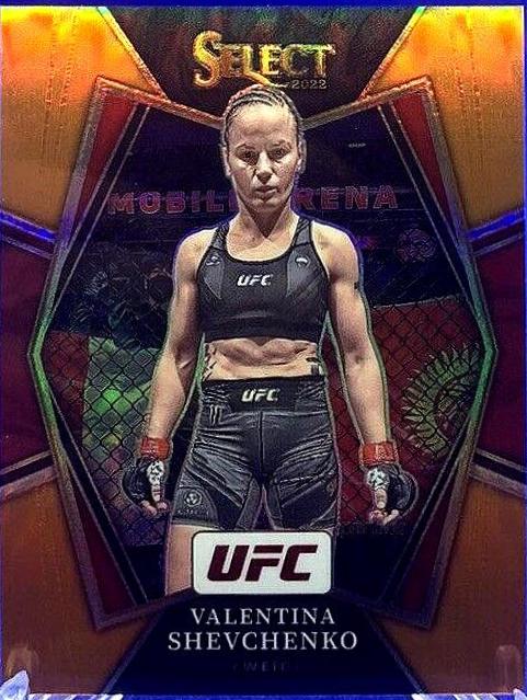 Valentina Shevchenko 2022 Panini Select UFC Premier Level #163 Orange