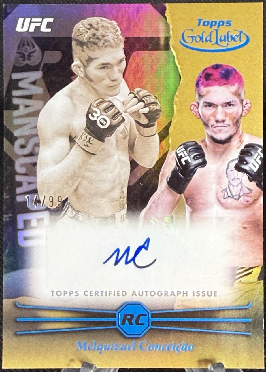 Melquizael Conceição 2024 Topps Gold Label UFC Rookie Autographs #RCA-MEC Blue
