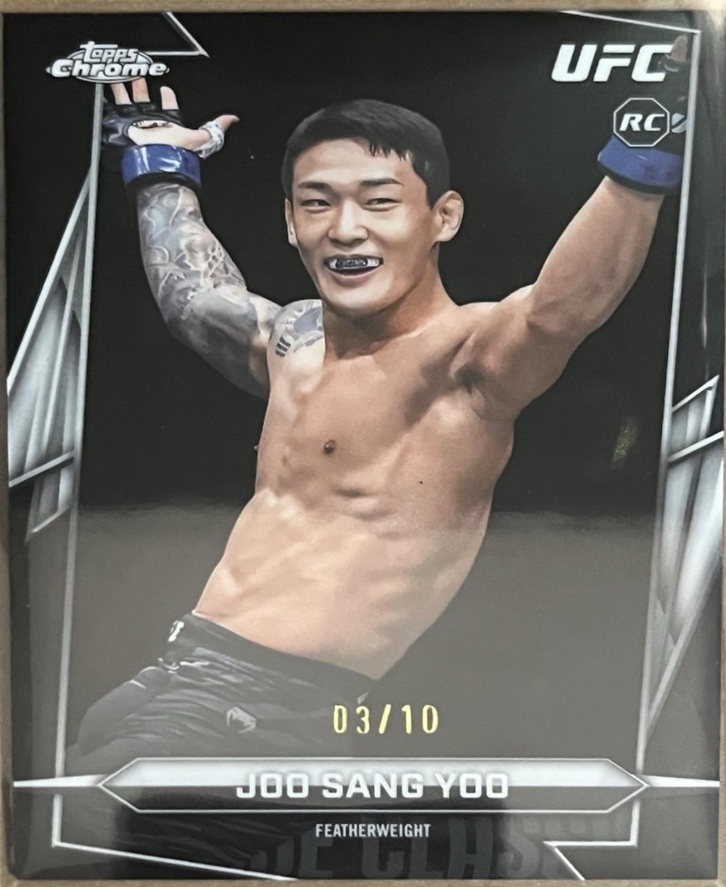 Joo Sang Yoo 2026 Topps Chrome UFC Base #146 Black Refractor