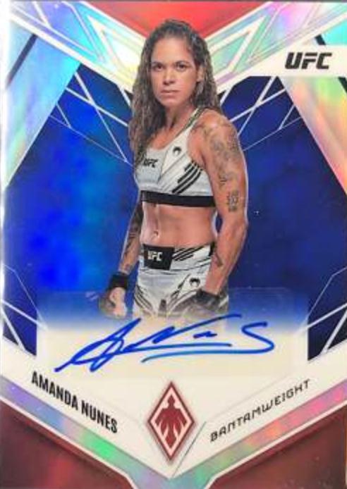 Amanda Nunes 2023 Panini Chronicles UFC Phoenix Autographs #21 Blue