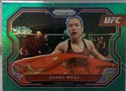 Zhang Weili 2021 Panini Prizm UFC Base #189 Green