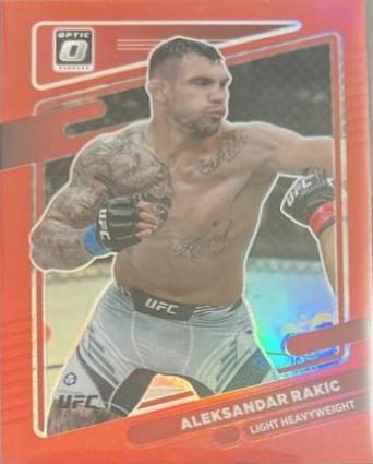Aleksandar Rakic 2022 Panini Donruss Optic UFC Base #96 Red