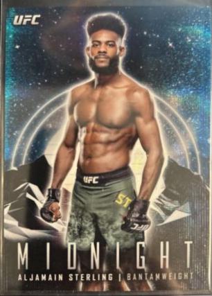 Aljamain Sterling 2024 Topps Midnight UFC Base #96 Moon Beam