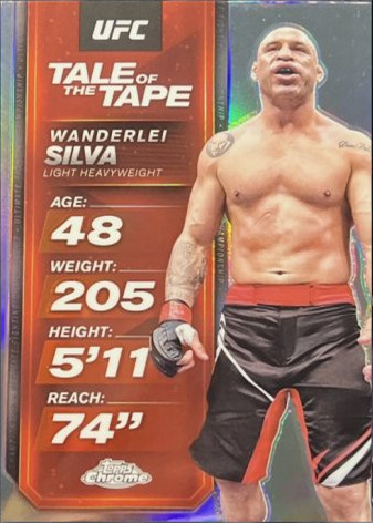 Wanderlei Silva 2025 Topps Chrome UFC Tale of the Tape #TTT-16 Geometric Black Refractor