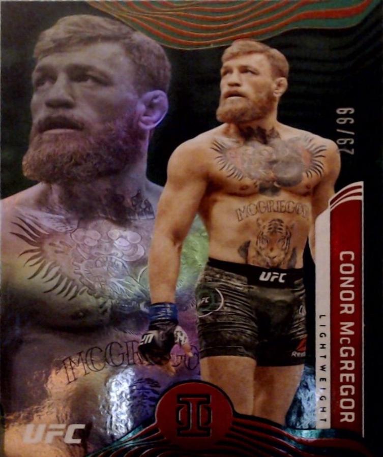 Conor McGregor 2022 Panini Chronicles UFC Base Illusions #277 Green