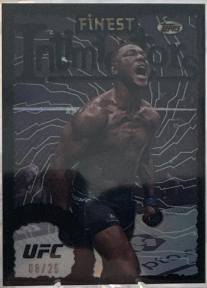 Jamahal Hill 2024 Topps Finest UFC Intimidators #INT-29 Black Refractor