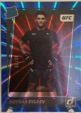 Movsar Evloev 2022 Panini Donruss UFC Base #218 Laser