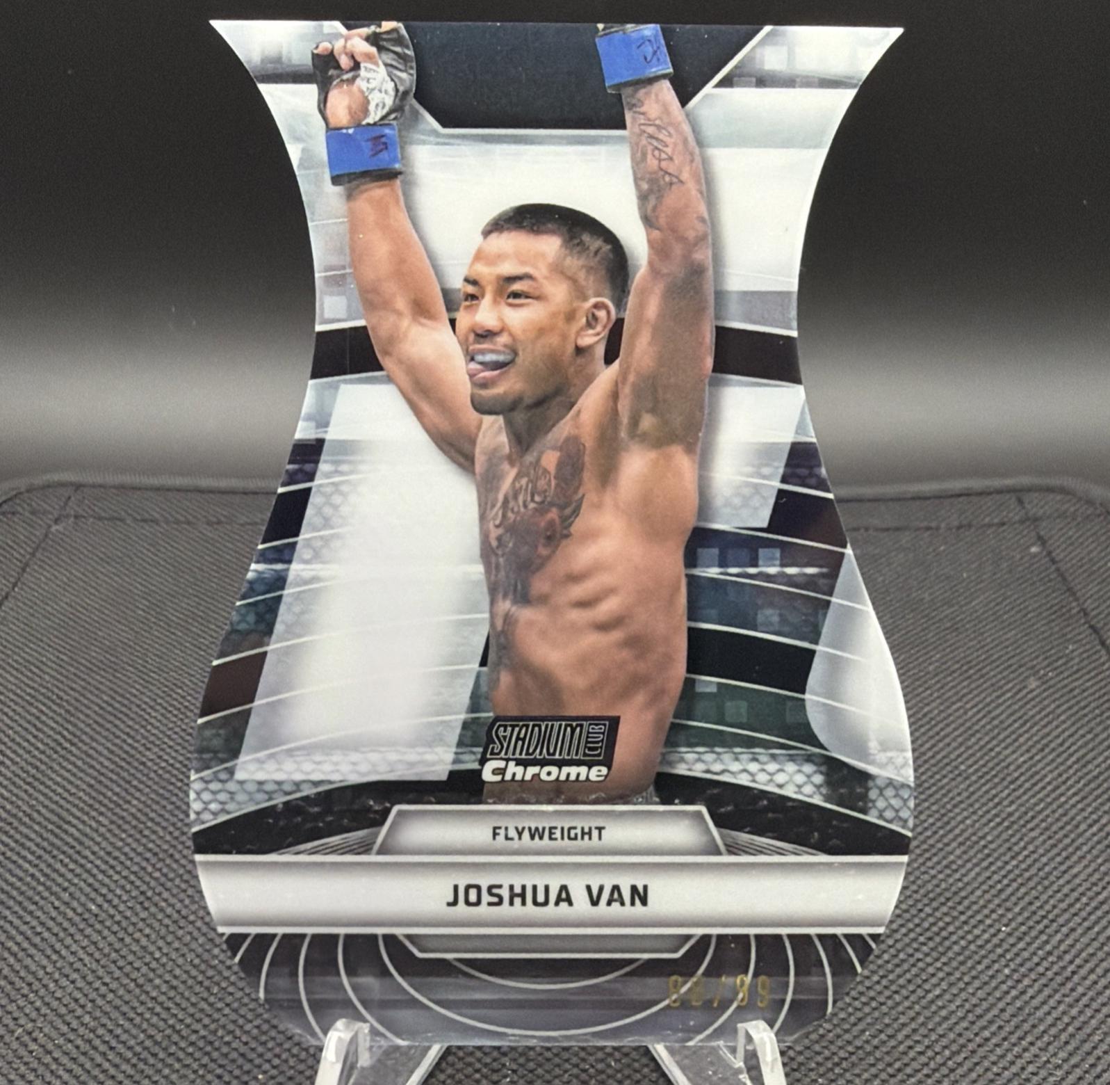 Joshua Van 2026 Topps Stadium Club UFC Triumvirates #TV-41 Black Refractor