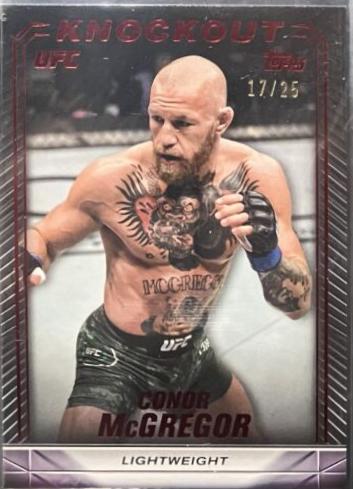 Conor McGregor 2024 Topps Knockout UFC Base #71 Red