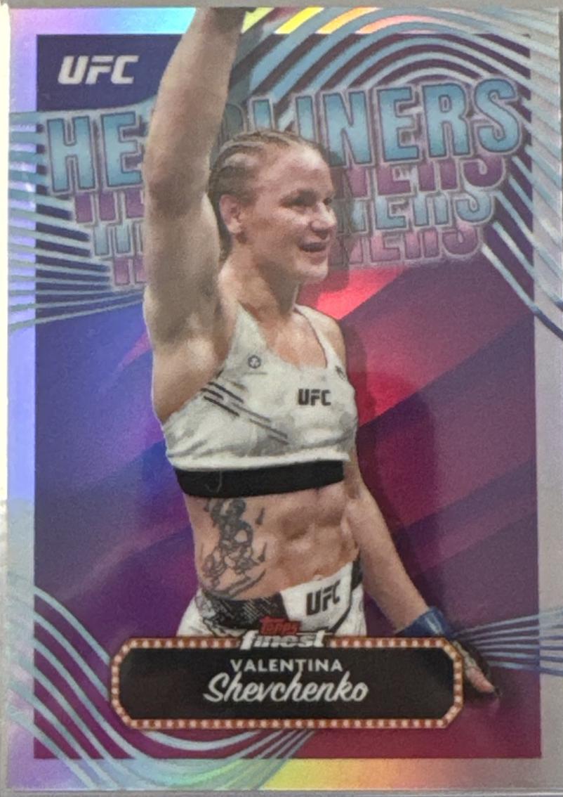 Valentina Shevchenko 2024 Topps Finest UFC Headliners #HDL-14 Refractor