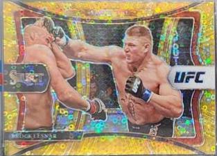 Brock Lesnar 2021 Panini Select UFC Premier Level #175 Gold Disco