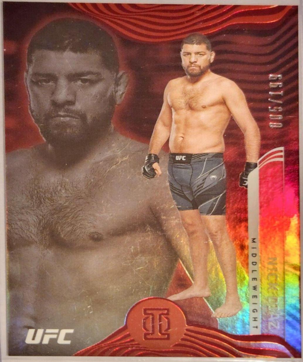 Nick Diaz 2022 Panini Chronicles UFC Base Illusions #265 Red