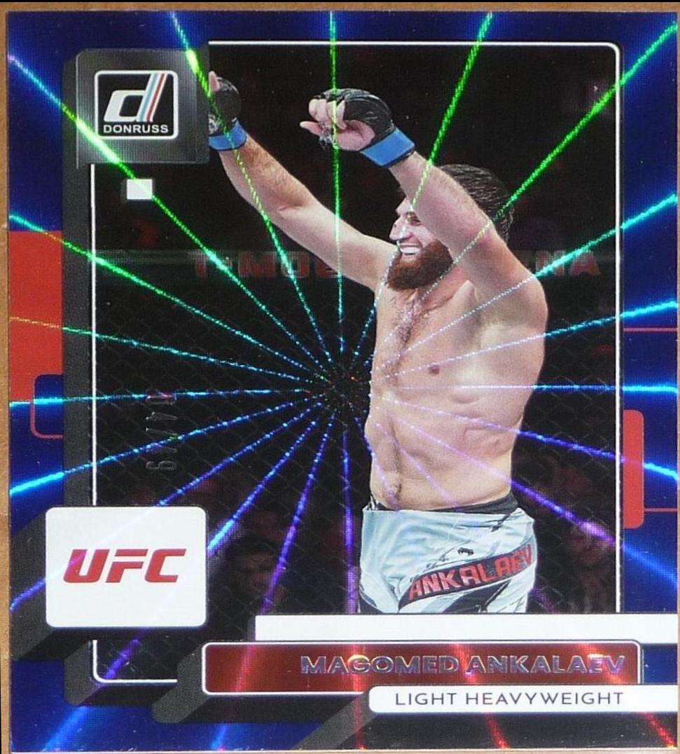 Magomed Ankalaev 2023 Panini Donruss UFC Base #35 Blue Laser