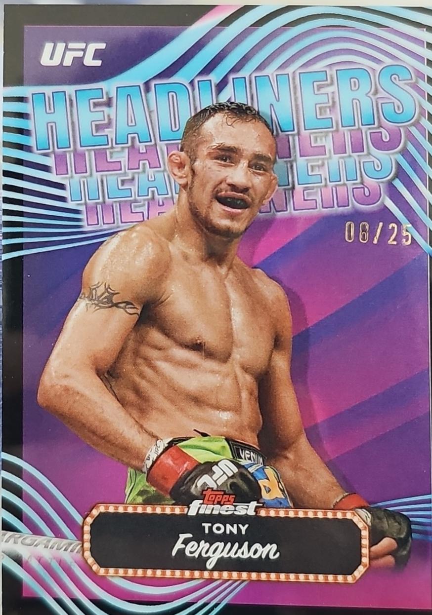 Tony Ferguson 2024 Topps Finest UFC Headliners #HDL-25 Black Refractor