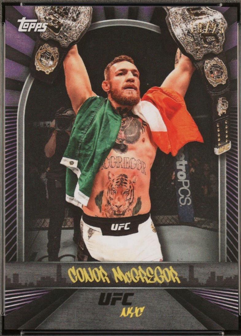 Conor McGregor 2024 Topps UFC NYC Base #29 Purple