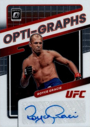 Royce Gracie 2022 Panini Donruss Optic UFC Opti-Graphs #32 Blue