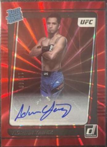 Adrian Yanez 2022 Panini Donruss UFC Rated Rookies Signatures #209 Red