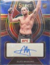 Alex Morono 2022 Panini Select UFC Rookie Signatures #6 Blue