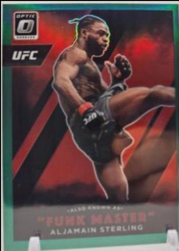 Aljamain Sterling 2022 Panini Donruss Optic UFC Also Known As #7 Green