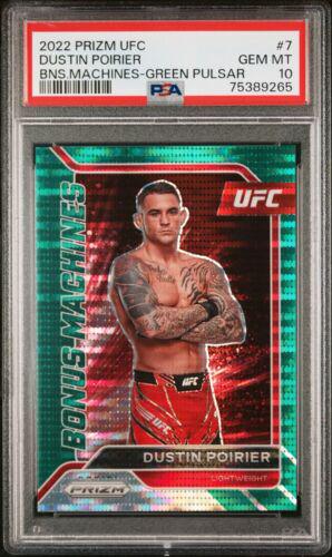 Dustin Poirier 2022 Panini Prizm UFC Bonus Machines #7 Green Pulsar