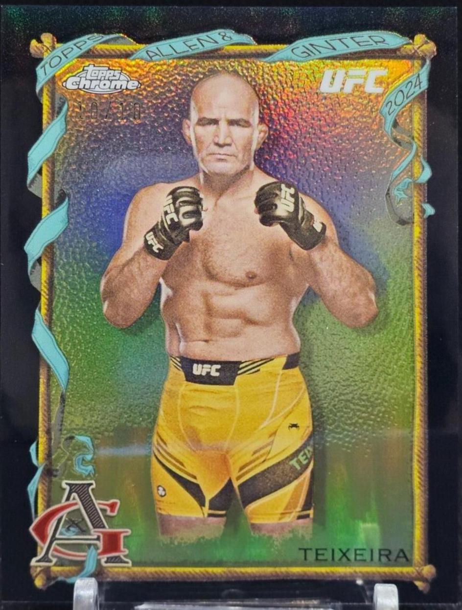 Glover Teixeira 2024 Topps Chrome UFC Allen & Ginter #AAG-6 Black Refractor