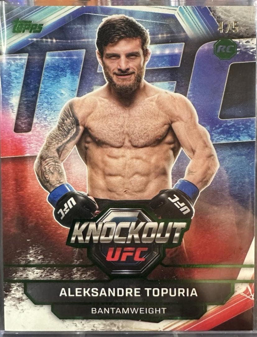 Aleksandre Topuria 2026 Topps Knockout UFC Base #92 Emerald