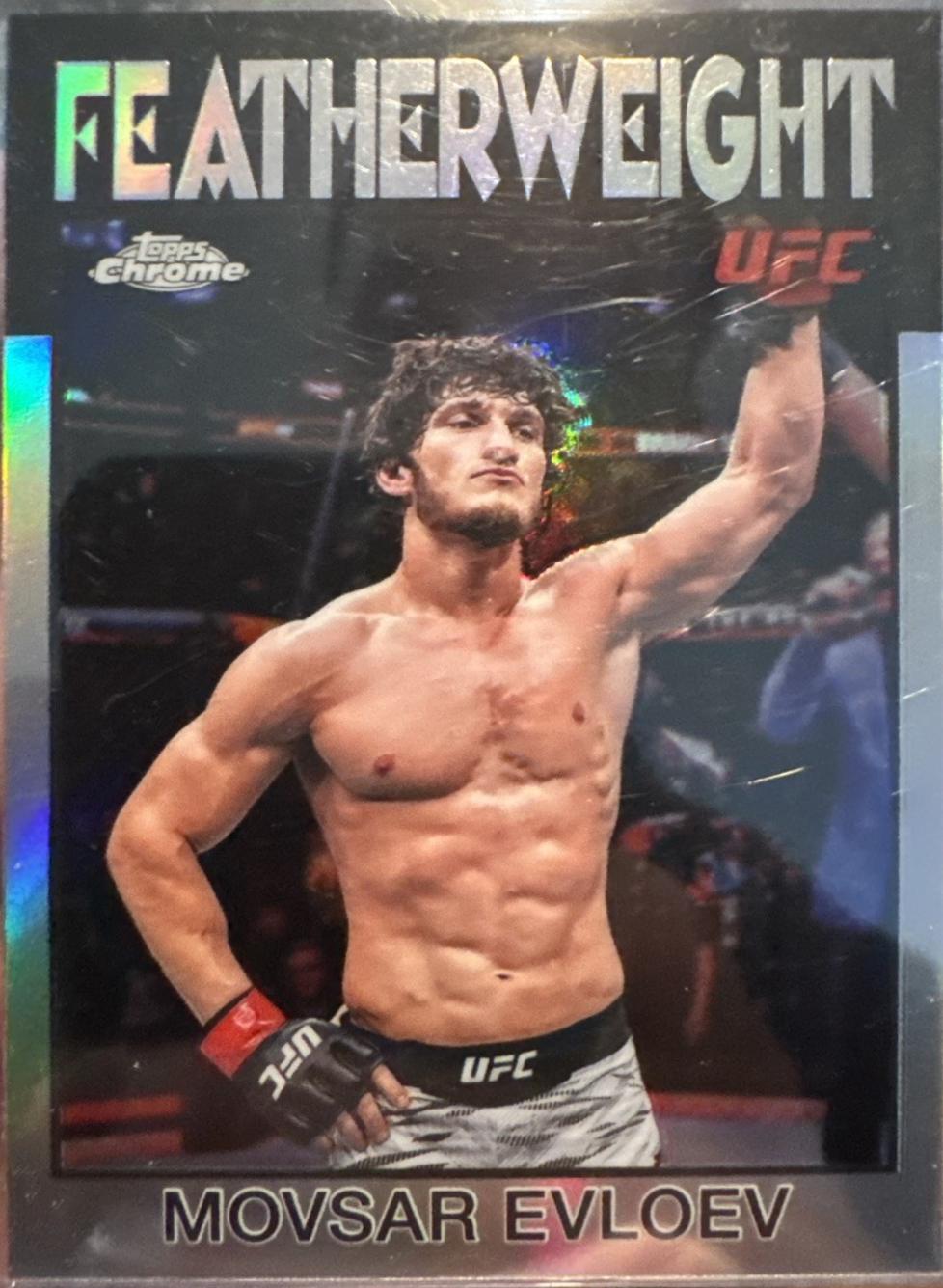 Movsar Evloev 2026 Topps Chrome UFC 1986 Topps #86-17 Refractor