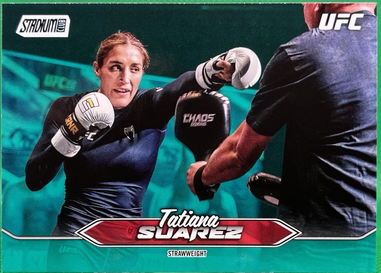 Tatiana Suarez 2025 Topps Stadium Club UFC Base #174 Green