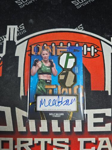 Molly McCann 2024 Topps Knockout UFC Knockout Autographs #KNA-MMN Gold