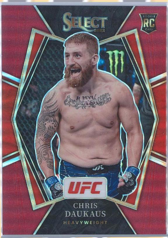 Chris Daukaus 2022 Panini Select UFC Premier Level #175 Maroon