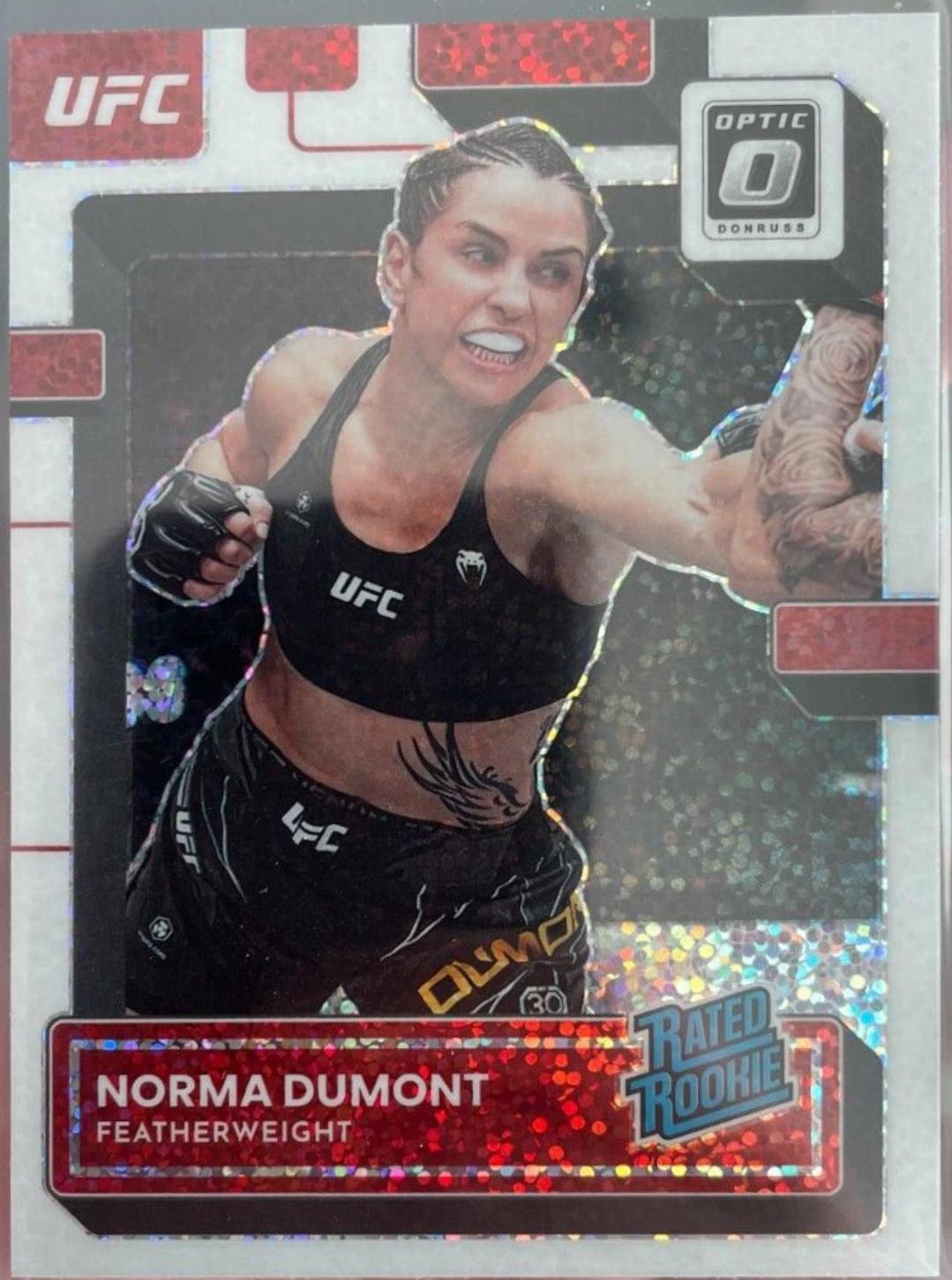 Norma Dumont 2023 Panini Donruss Optic UFC Base #133 White Sparkle