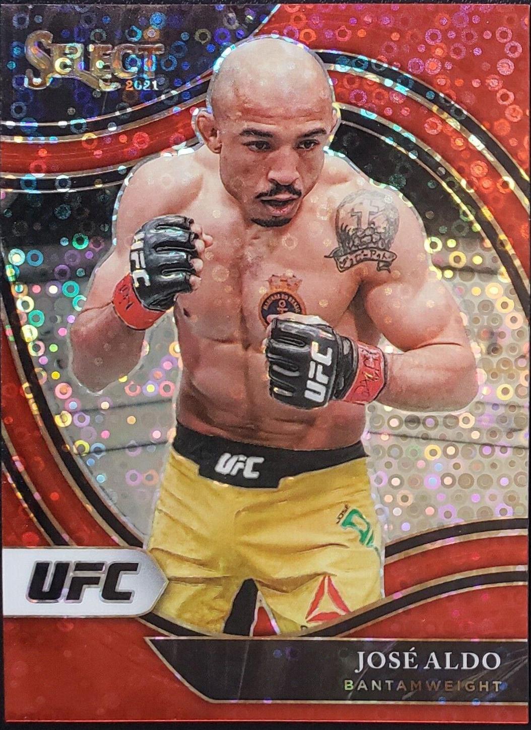 José Aldo 2021 Panini Select UFC Octagonside #235 Red Disco