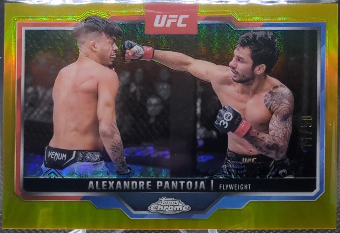 Alexandre Pantoja 2025 Topps Chrome UFC Base #188 Orange Refractor